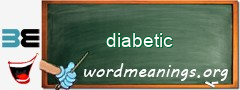 WordMeaning blackboard for diabetic